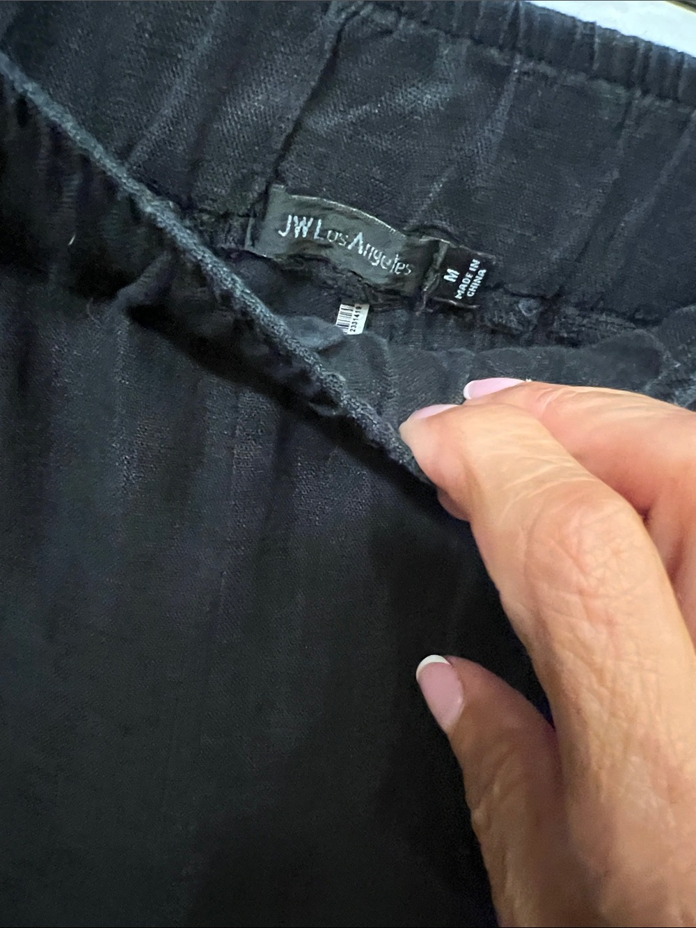 Johnny Was Black Ensemble with Peach Embroidery - Picture 4 of 9
